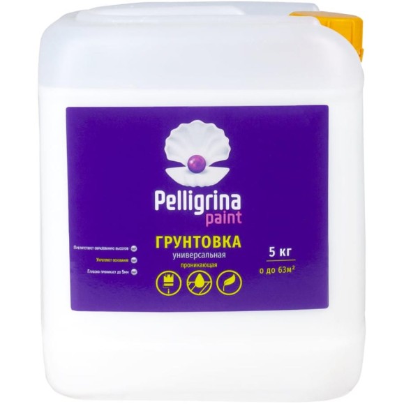 Универсальная грунтовка PELLIGRINA PAINT проникающая, 5 кг 231241 Универсальная грунтовка PELLIGRINA PAINT проникающая, 5 кг 231241
