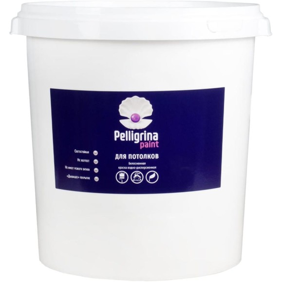 Акриловая краска для потолков PELLIGRINA PAINT белоснежная, 45 кг 231231 Акриловая краска для потолков PELLIGRINA PAINT белоснежная, 45 кг 231231