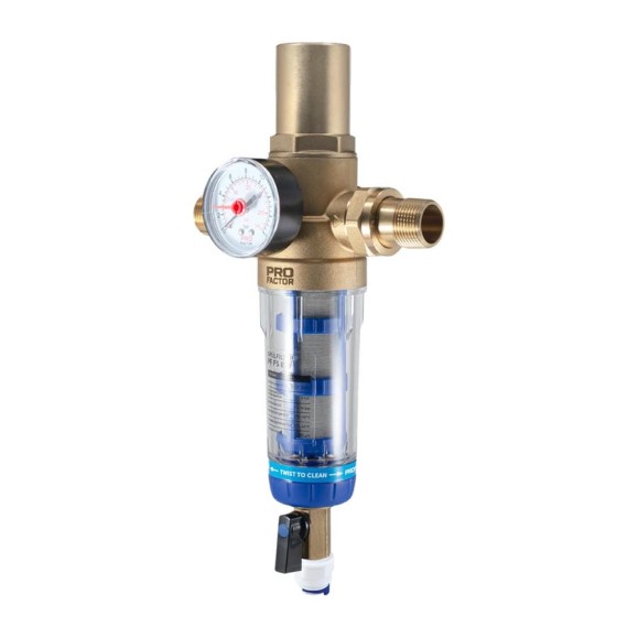 Фильтр с системой очистки и защитой от гидроудара PROFACTOR 1/2"-3/4" PF FS 878 Фильтр с системой очистки и защитой от гидроудара PROFACTOR 1/2"-3/4" PF FS 878