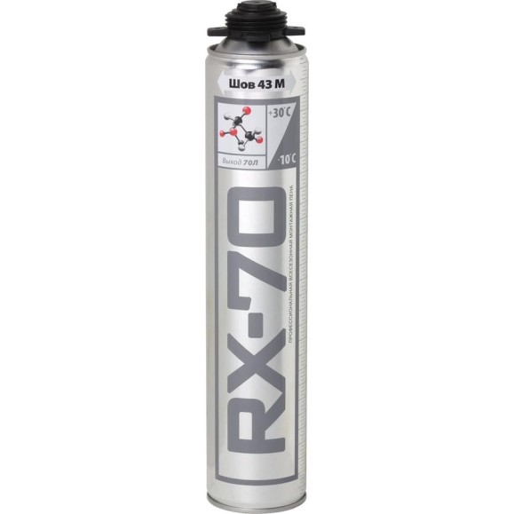 Пена пистолетная RX Formula 70 1020 гр 01-0-0-044 Пена пистолетная RX Formula 70 1020 гр 01-0-0-044