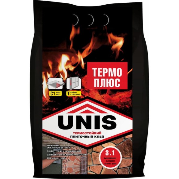 Плиточный клей UNIS Термо ПЛЮС 5 кг, С1Т 4607005184764 Плиточный клей UNIS Термо ПЛЮС 5 кг, С1Т 4607005184764