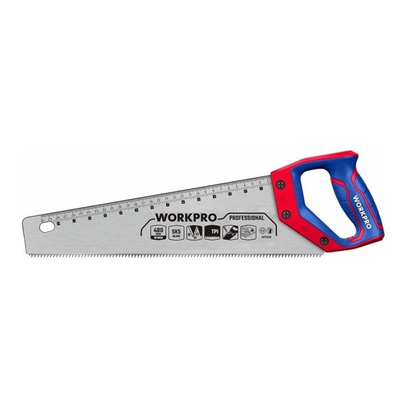 Ножовка по дереву WORKPRO 400 мм, SK5, 7TPI WP215005