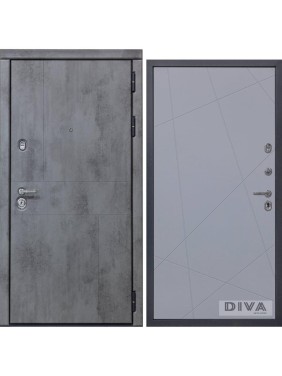 Дверь DIVA 48 (2050x860 мм; правая; бетон темный - Д11 Силк Маус) УТ-00075123