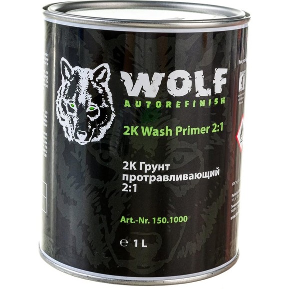 Грунт WOLF 2К протравливающий 2:1, 1л 8735 150.1000