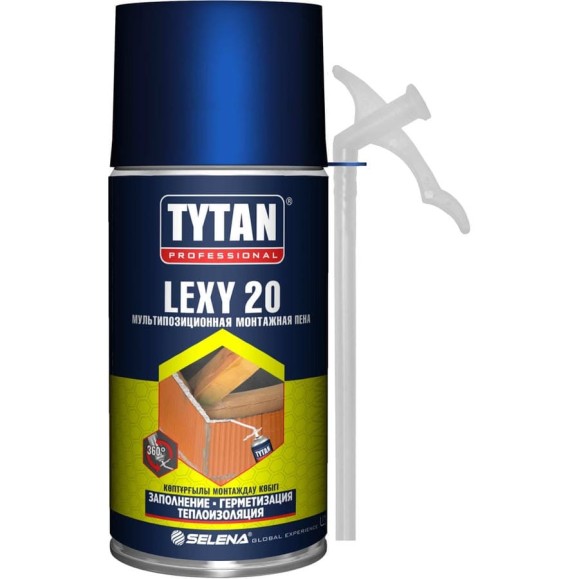 Монтажная пена TYTAN PROFESSIONAL LEXY 20 всесезонная, 300 мл 83838