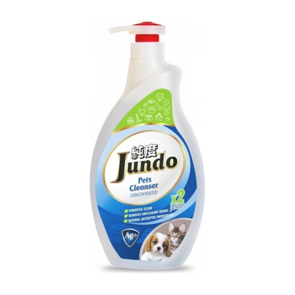 Гель для уборки за домашними животными Jundo Pets cleanser с дозатором, 1 л 4903720020425