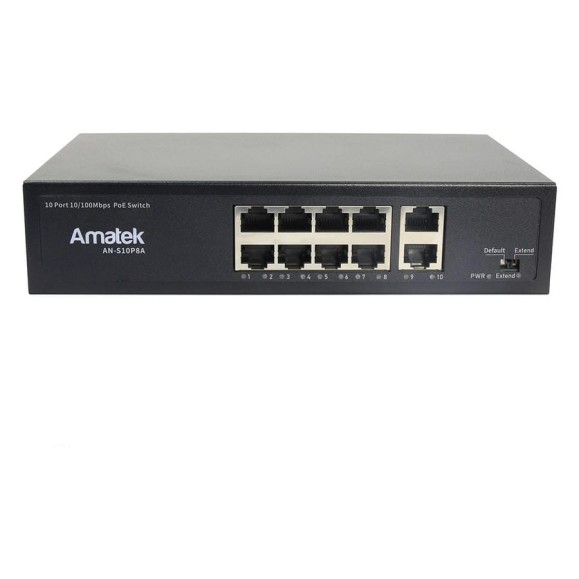 Коммутатор PoE Amatek AN-S10P8A 7000656 Коммутатор PoE Amatek AN-S10P8A 7000656