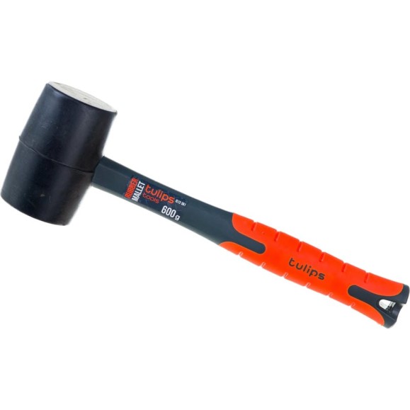 Киянка Tulips tools черная, 600 г, фиберглас IS12-361