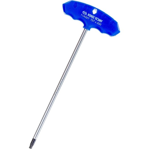 Т-образный ключ TORX T27 200мм KING TONY 11A327R Т-образный ключ TORX T27 200мм KING TONY 11A327R