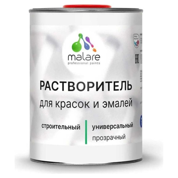 Строительный растворитель MALARE 1 л 2036775096434