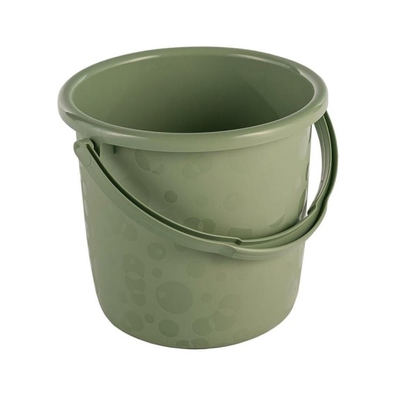 Ведро ELLASTIK-PLAST Люкс 12 л, оливковое VEDLUX12ОЛИВ