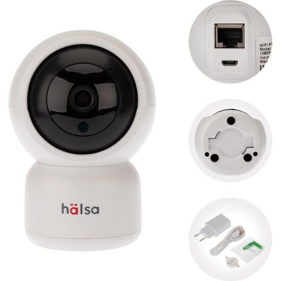 Беспроводная поворотная Wi-Fi камера Halsa со звуком HSL-S-101W Беспроводная поворотная Wi-Fi камера Halsa со звуком HSL-S-101W