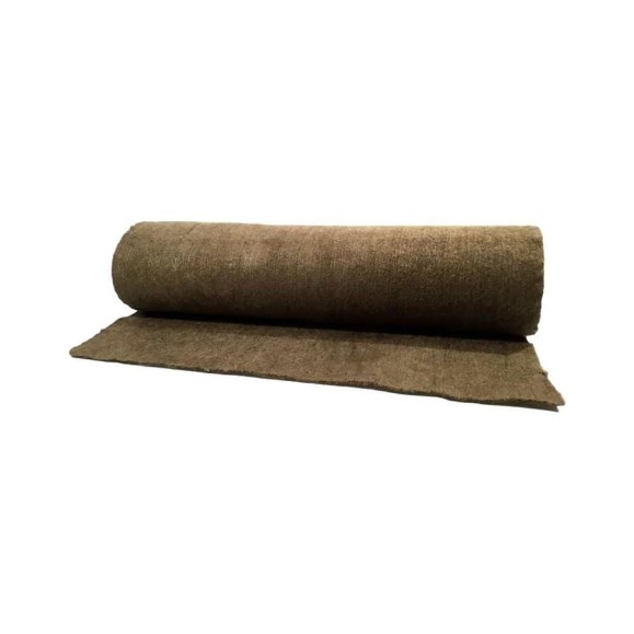 Базальтовый мат BASFIBER 10000x1200x8 мм, 12 м2, огнеупорный, 700C БИМ 8-рулон