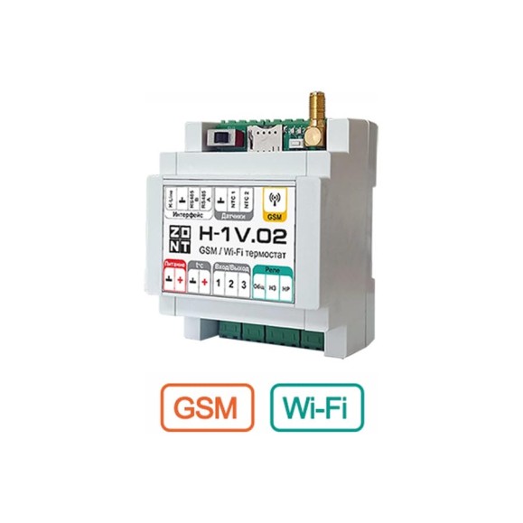 Отопительный ZONT GSM / Wi-Fi контроллер H-1V.02 ML00005454 Отопительный ZONT GSM / Wi-Fi контроллер H-1V.02 ML00005454
