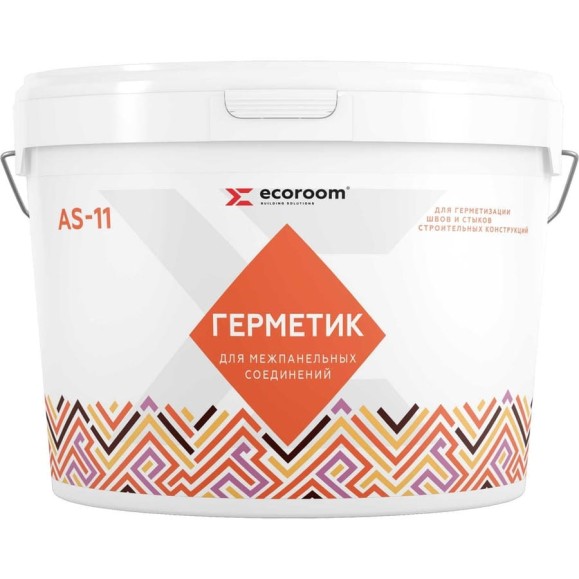 Акриловый герметик для межпанельных швов ECOROOM AS-11 белый, 7 кг E-Герм-4182/7