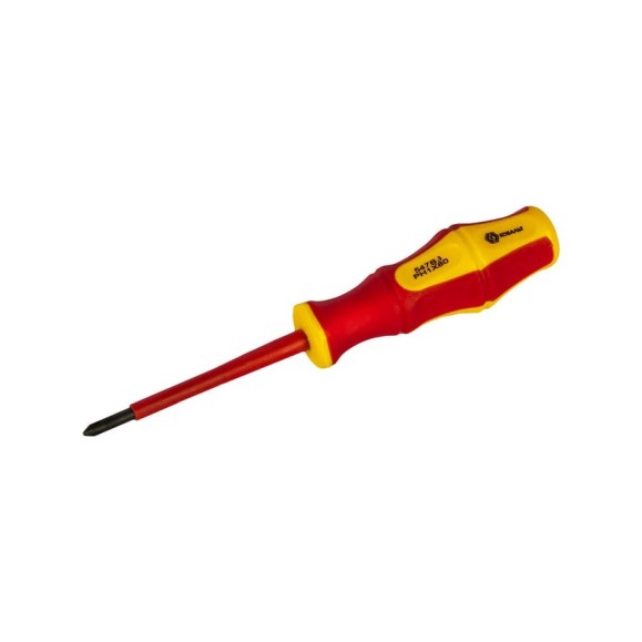 Отвертка диэлектрическая Ultra Grip PH-1 х 80 мм CR-V КОБАЛЬТ 646-492