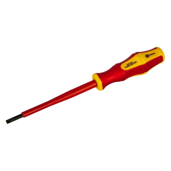Отвертка диэлектрическая Ultra Grip SL 4,0 х 100 мм CR-V КОБАЛЬТ 646-447