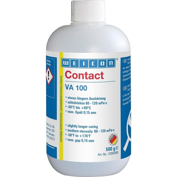 Цианоакрилатный клей WEICON Contact VA 100 500 г wcn12050500 Цианоакрилатный клей WEICON Contact VA 100 500 г wcn12050500