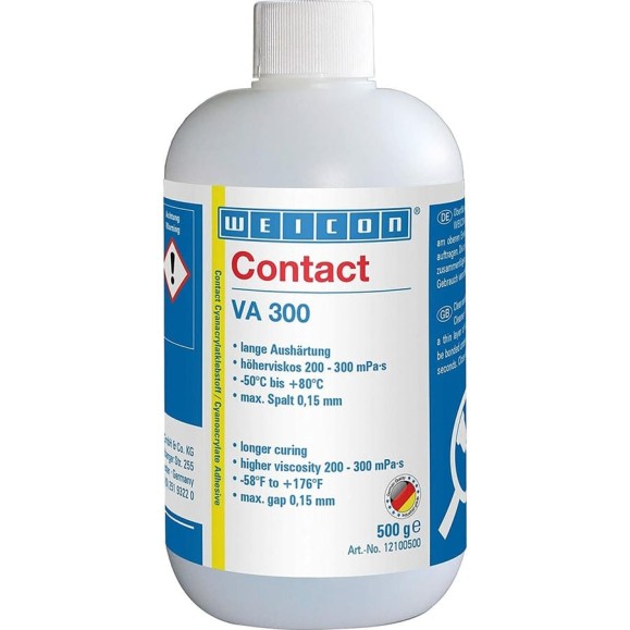 Цианоакрилатный клей WEICON Contact VA 300 500 г wcn12100500