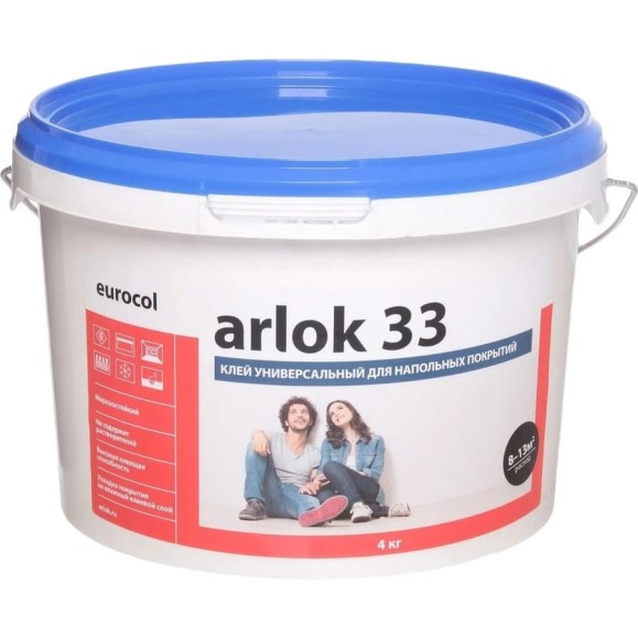 Клей для напольных покрытий ARLOK 33 4 кг 00000005313 Клей для напольных покрытий ARLOK 33 4 кг 00000005313