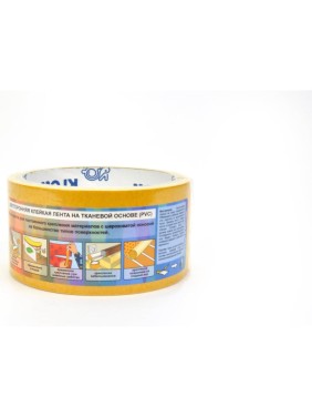 Клейкая лента двусторонняя ткань PVC 38x25 48 шт KROLL 4607190401813