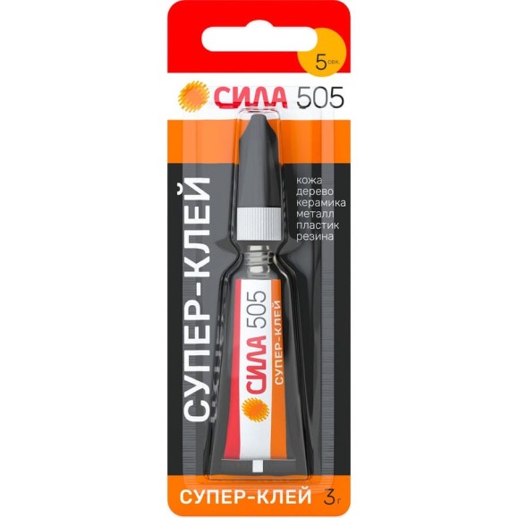 Супер-клей СИЛА 505-31 505 3 г Б0055031 Супер-клей СИЛА 505-31 505 3 г Б0055031