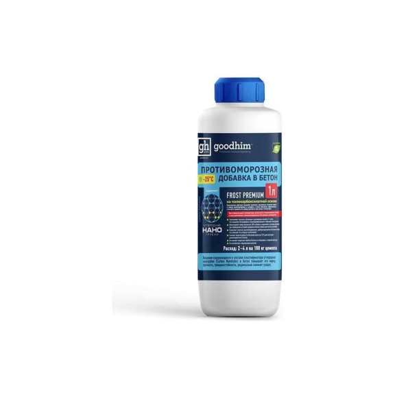 Комплексная противоморозная добавка с пластификатором Goodhim 25гр.С Frost Premium - 1л 461729