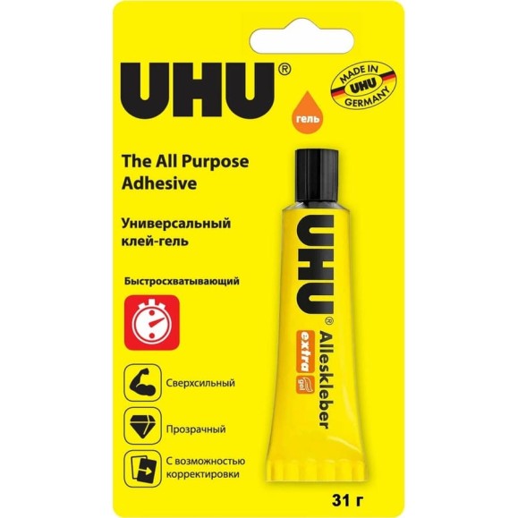 Универсальный клей UHU ALLESKLEBER/ALL PURPOSE гель 31г 46300/B
