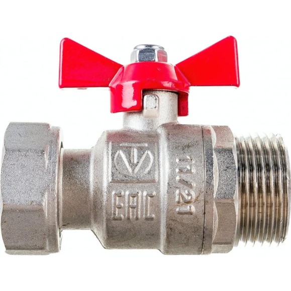Шаровой кран VALTEC с накидной гайкой, 1 внутренняя-наружная VT.260.N.0606