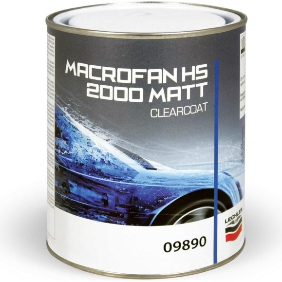 Прозрачный матовый лак MACROFAN Lechler 2К HS 2000 MATT 1л 09890L1 Прозрачный матовый лак MACROFAN Lechler 2К HS 2000 MATT 1л 09890L1