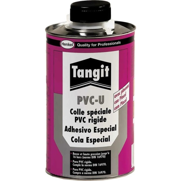Клей с кисточкой для ПВХ-труб Tangit PVC-U 1 кг С0000004027