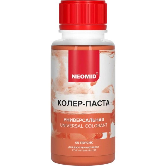 Колер-паста универсальная NEOMID Палитра №1 (05 персик) 100 мл Н-КолПаста-05-перс