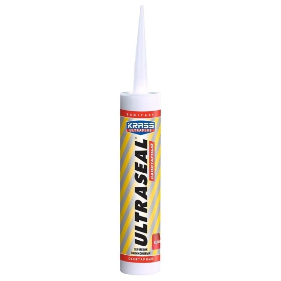 Санитарный силиконовый герметик KRASS Ultraseal белый, 260 мл ЛА-00000282