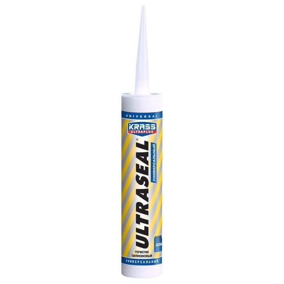 Универсальный силиконовый герметик KRASS Ultraseal белый, 260 мл ЛА-00000283 Универсальный силиконовый герметик KRASS Ultraseal белый, 260 мл ЛА-00000283