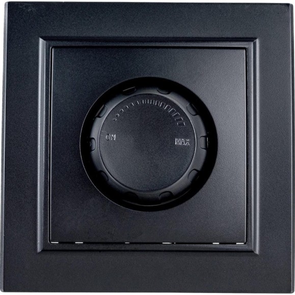 Диммирующий выключатель STEKKER PSW10-9006-03, 250V, 600W, серия Эрна, черный 39474