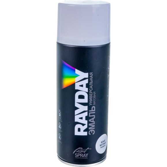 Акриловая аэрозольная краска RAYDAY Ral 9003 белая, матовая, 520 мл Rd-058 223204