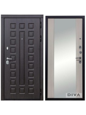 Дверь DIVA МД-30 Зеркало 2050x860 мм Правая Венге-Сандал УТ-00072442