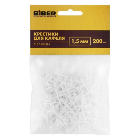 Крестики для кафеля (200 шт; 1.5 мм) Biber 55601 тов-080347