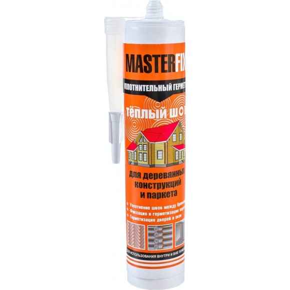 Уплотнительный герметик MASTERFIX ТЕПЛЫЙ ШОВ (для деревянного домостроения; песочный; 280 мл) 1527/1