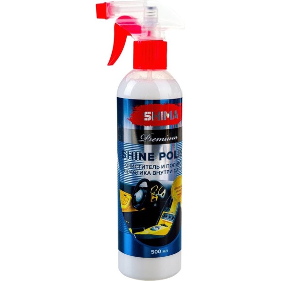 Полироль пластика внутри салона SHIMA PREMIUM SHINE POLISH 500 мл 4631111103395 Полироль пластика внутри салона SHIMA PREMIUM SHINE POLISH 500 мл 4631111103395
