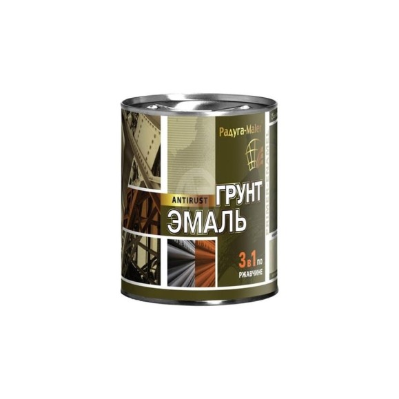 Грунт-эмаль 3 в 1 Радугамалер красная 0,9 кг 4640000602239 Грунт-эмаль 3 в 1 Радугамалер красная 0,9 кг 4640000602239