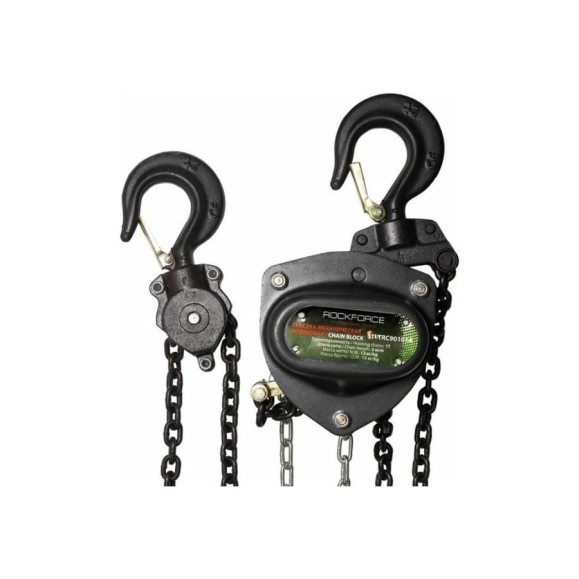 Таль цепная механическая подвесная c фиксацией цепи натяжения Rockforce RF-TRC90301A(50863) Таль цепная механическая подвесная c фиксацией цепи натяжения Rockforce RF-TRC90301A(50863)