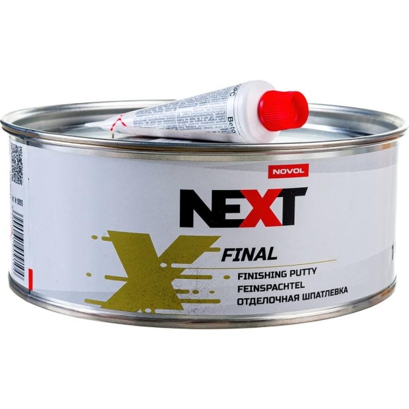 Финальная отделочная шпатлевка NOVOL NEXT FINAL, банка 1 кг + отвердитель 90910
