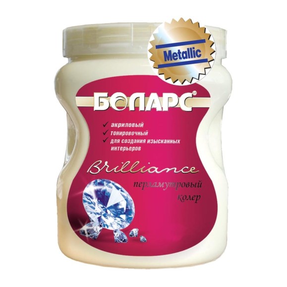 Краска БОЛАРС Вавилон-Брильянтовый Металлик / Vavilon - Brilliance Металлик (серебро), 5 кг 00000005385 Краска БОЛАРС Вавилон-Брильянтовый Металлик / Vavilon - Brilliance Металлик (серебро), 5 кг 00000005385