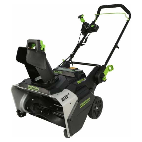 Аккумуляторный бесщеточный снегоуборщик GreenWorks 82V, 2 АКБ 2.5 А*ч и ЗУ 2602507UC