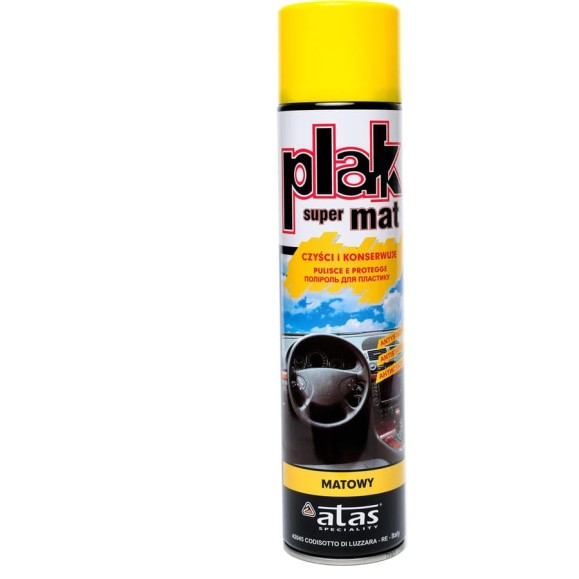 Полироль салона PLAK Super Mat 600 мл аэрозоль Лимон 5150