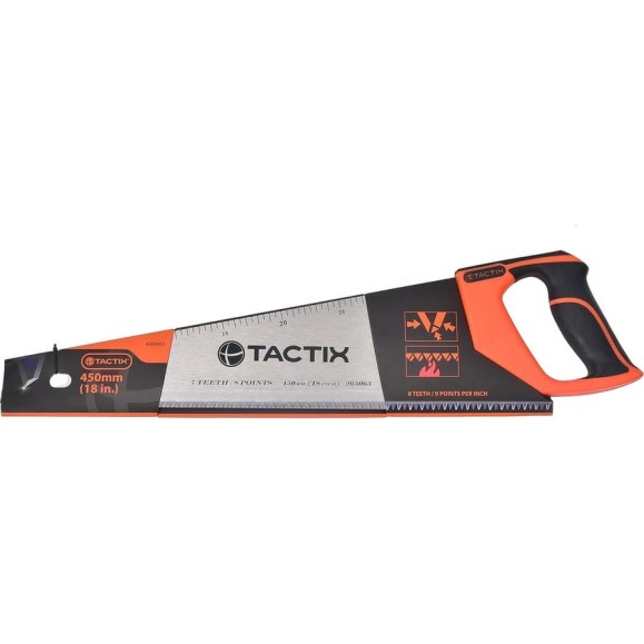 Ножовка по дереву TACTIX 450 мм, зуб 7/8 265063