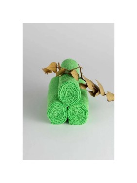 Салфетки для уборки ДТРД зеленые из микрофибры, 30x30 см, 3 шт. СМЗ3