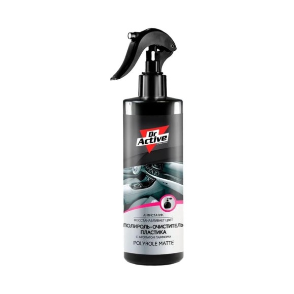 Полироль-очиститель пластика Sintec Dr.active polyrole matte парфюм, 500 мл спрей 802520 Полироль-очиститель пластика Sintec Dr.active polyrole matte парфюм, 500 мл спрей 802520