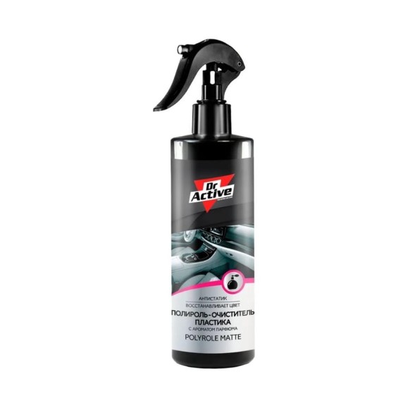 Полироль-очиститель пластика Sintec Dr.active polyrole matte парфюм, 250 мл спрей 802526 Полироль-очиститель пластика Sintec Dr.active polyrole matte парфюм, 250 мл спрей 802526